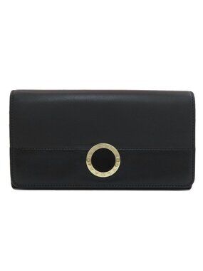 Bvlgari Wallet Leather Black